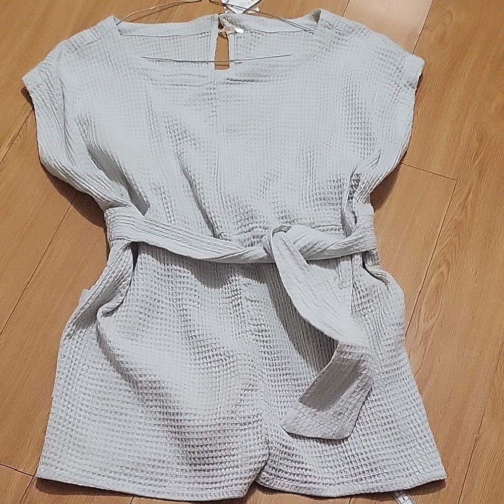 Free People Pull Me In Gray Romper - Picture 5 of 10
